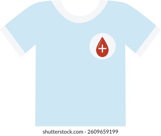 Blood Donation Element in Flat Design Concept. Isolated on White Background. Vector Illustration.