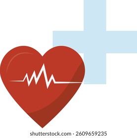 Blood Donation Element in Flat Design Concept. Isolated on White Background. Vector Illustration.