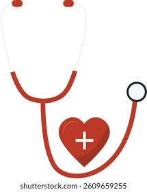 Blood Donation Element in Flat Design Concept. Isolated on White Background. Vector Illustration.