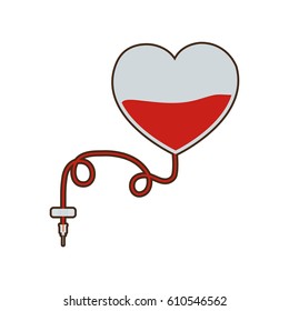 blood donation heart save vector illustration eps 10