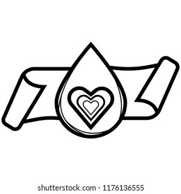 Blood donation icon