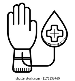 Blood donation icon