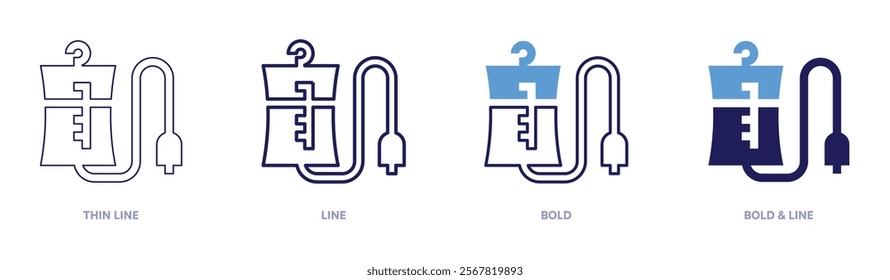 Blood donation icon in 4 different styles. Thin Line, Line, Bold, and Bold Line. Duotone style. Editable stroke.