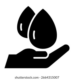 Elemento de icono de donación de sangre para diseño