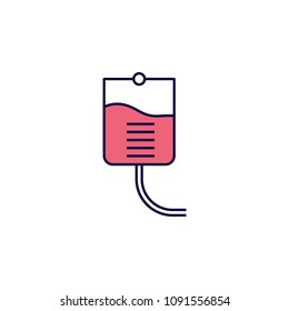 blood donation icon. Element of simple colored web icon for mobile concept and web apps. Isolated blood donation icon can be used for web and mobile. Premium icon on white background