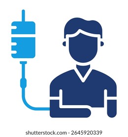Icono de donación de sangre Ilustración vectorial de relleno
