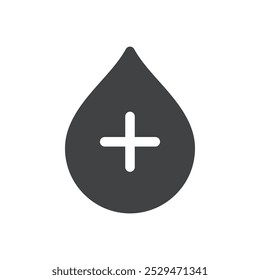 Icono de donación de sangre símbolo de Vector simple