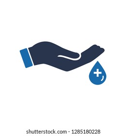 Blood Donation Icon - Vector