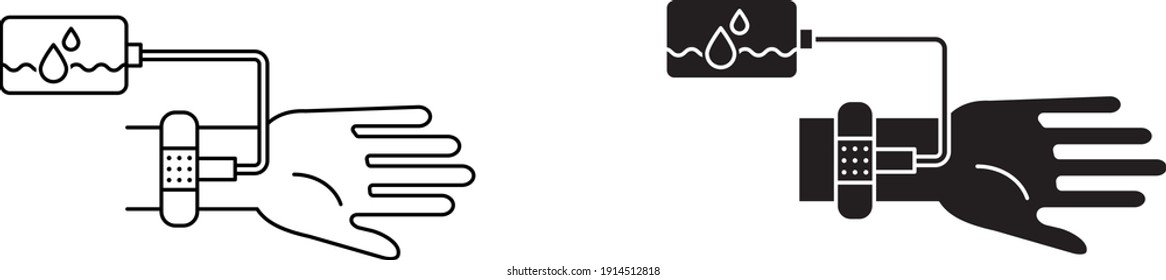 Blood donation icon , vector