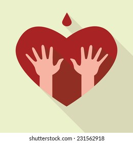 Blood donation icon. Vector