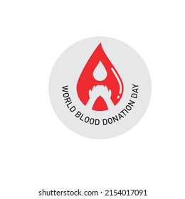 diseño de ilustración vectorial de icono de donación de sangre