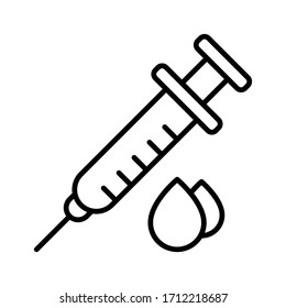 Imagen vectorial del icono de donación de sangre. Puede ser usado para medicina. Adecuado para aplicaciones móviles, aplicaciones web y medios impresos.