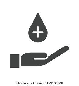Blood Donation icon vector image. Can also be used for Physical Fitness. Suitable for mobile apps, web apps and print media.