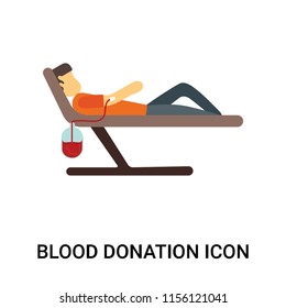 Blood donation icon vector isolated on white background, Blood donation transparent sign , business people, person or human illustration