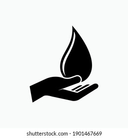 Icono de donación de sangre - Plantilla de logotipo de vectores.
