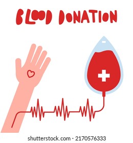 Symbol für Blutspenden für Poster