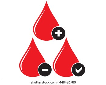 Blood donation icons set.Vector
