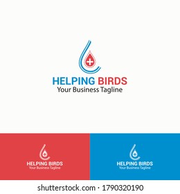 Blood Donation Logo Design Template