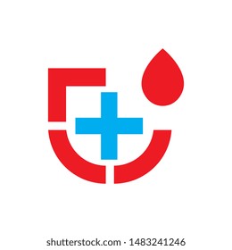 Blood Donation logo design vector
