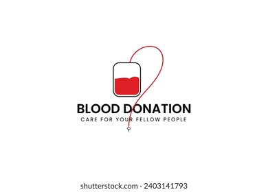 blood donation logo vector icon illustration