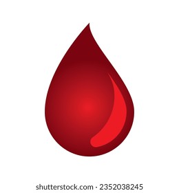 Diseño de la plantilla de ilustración del vector del logotipo de donación de sangre
