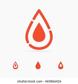 Blood donation logo vector illustration