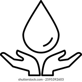 Blood Donation Outline icon vector illustration
