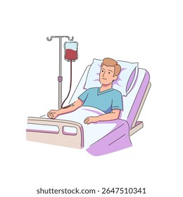 Proceso de donación de sangre Una representación visual