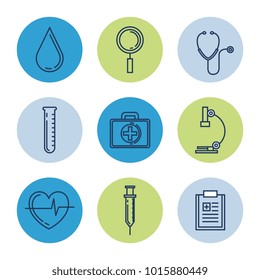 blood donation set icons