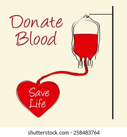 Blood donation sketch