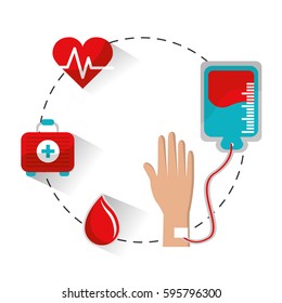 blood donation tools icon