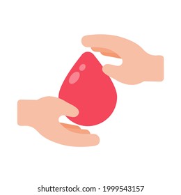 blood donation vector The concept of blood needs to save the patient's life.