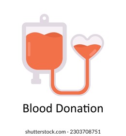 Blood Donation vector Flat Icon Design illustration. Medical and Healthcare Symbol on White background EPS 10 File