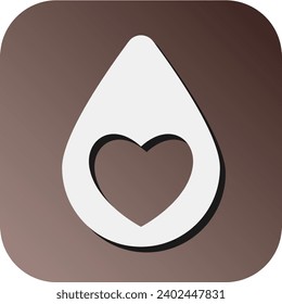 Icono De Fondo Del Gradiente De Glifo Vector De Donación De Sangre Para Uso Personal Y Comercial.
