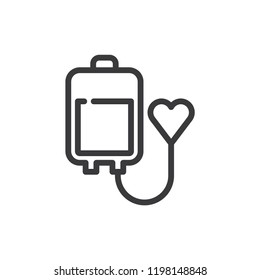 Blood donation vector icon