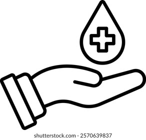 Blood Donation vector icon. Can be used for printing, mobile and web applications.
