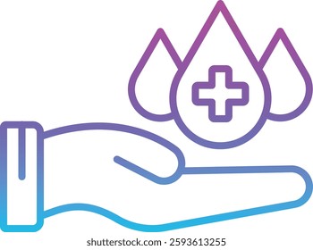 Blood Donation vector icon. Can be used for printing, mobile and web applications.