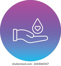 Blood Donation vector icon. Can be used for printing, mobile and web applications.