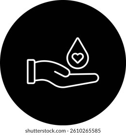 Blood Donation vector icon. Can be used for printing, mobile and web applications.