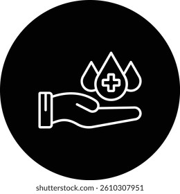 Blood Donation vector icon. Can be used for printing, mobile and web applications.