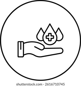 Blood Donation vector icon. Can be used for printing, mobile and web applications.