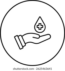 Blood Donation vector icon. Can be used for printing, mobile and web applications.