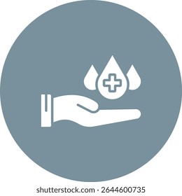 Icono de Vector de donación de sangre. Se puede utilizar para aplicaciones de impresión, móviles y de Web.