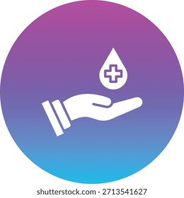 Blood Donation vector icon. Can be used for printing, mobile and web applications.