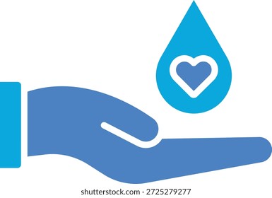 Icono de Vector de donación de sangre. Se puede utilizar para aplicaciones de impresión, móviles y de Web.