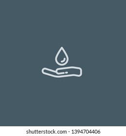 Blood Donation vector icon. Blood Donation concept stroke symbol design. Thin graphic elements vector illustration, outline pattern for your web site design, logo, UI. EPS 10.