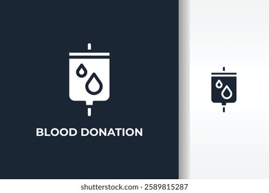 Blood Donation Vector, Icon Or Logo Sign Isolated Symbol Illustration