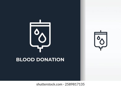 Blood Donation Vector, Icon Or Logo Sign Isolated Symbol Illustration