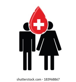 blood donation vector illustration