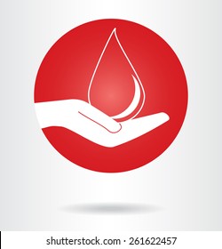Blood donation. Vector illustration